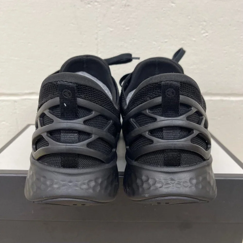 Kizik Athens Hands Free Triple Black Running Shoes Sneaker Womens Size 15.5 Wide